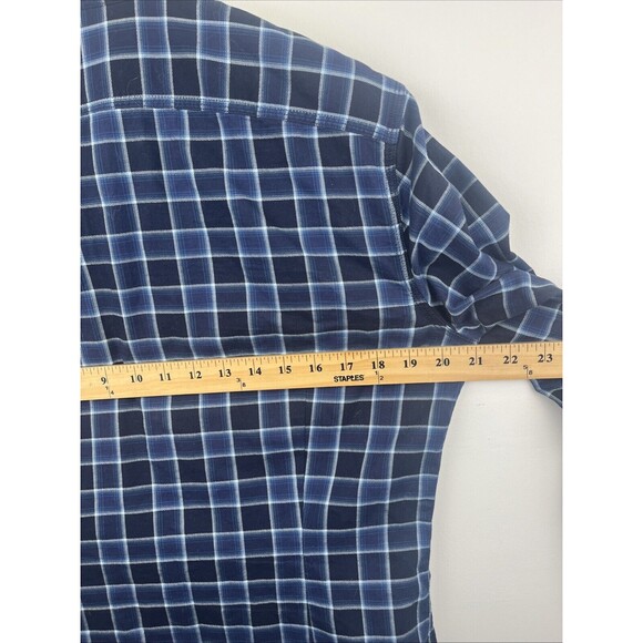 Banana Republic Mens Tailored Slim Fit Plaid Button Up Shirt Size Small - Picture 6 of 7
